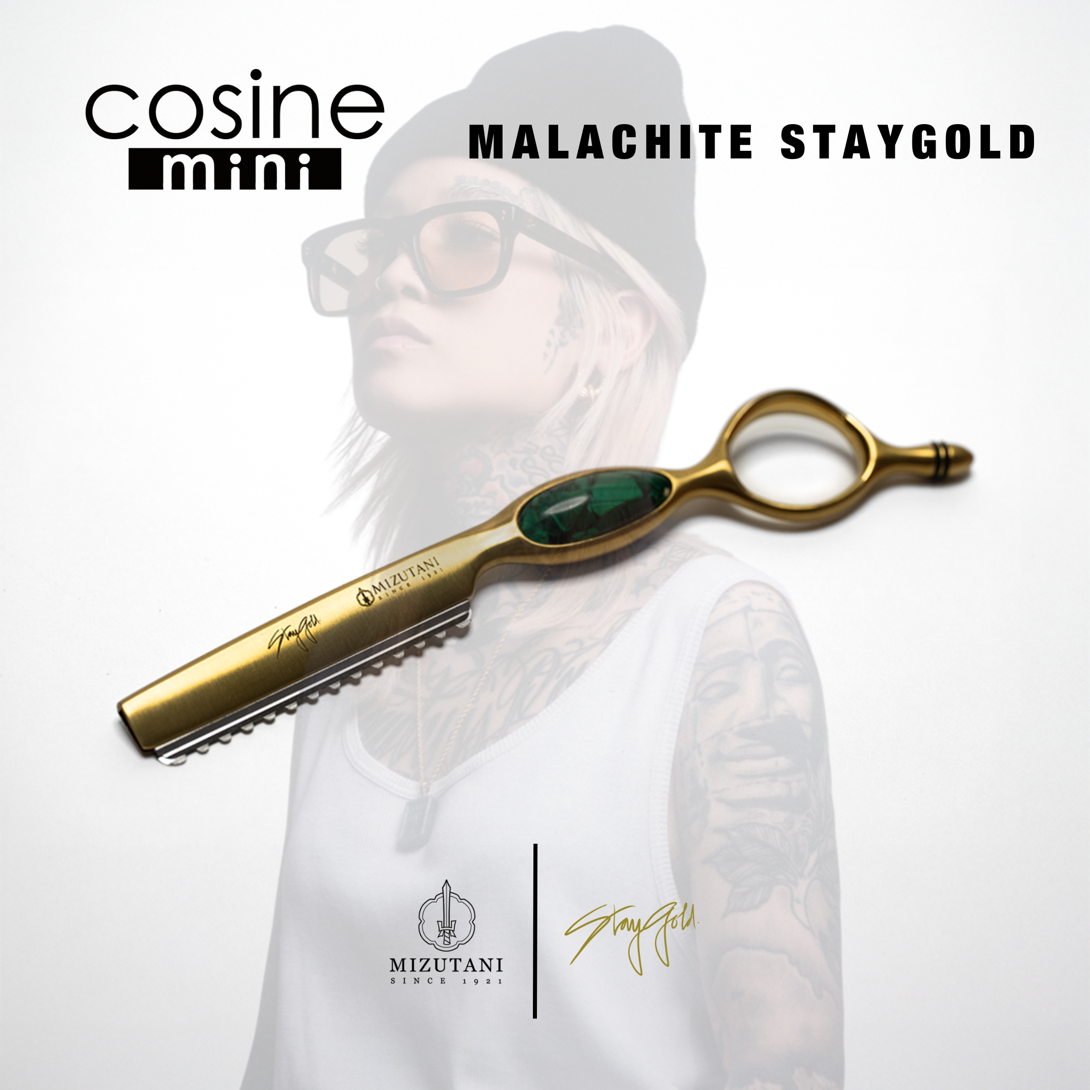 STAYGOLD X MIZUTANI MALACHITE PRECISION RAZOR – STAYGOLD LA